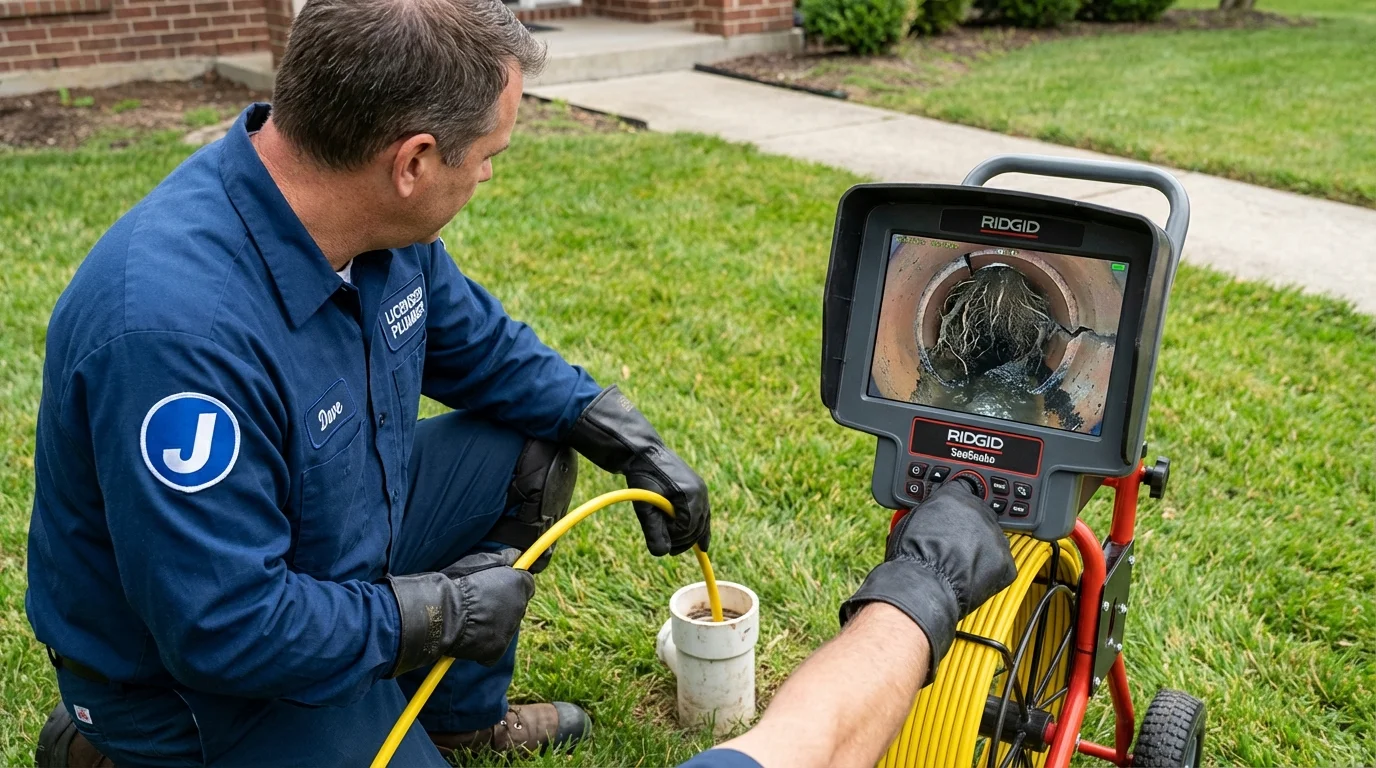 Sewer camera inspection being performed by Johns Plumbing LLC in Arvin